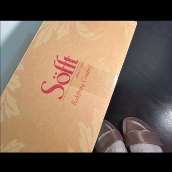 Sofft Vaya Leather Dress Sandals/Shoes Metallic Taupe Size 6.5 - Picture 15 of 16